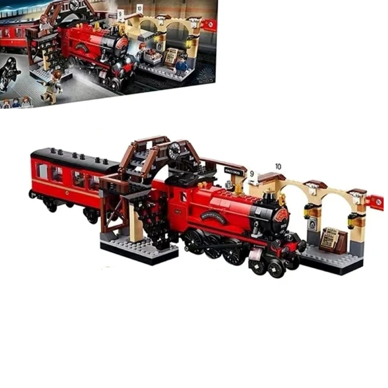 MINISO Disney Magic Movie Series Express Train Building Blocks Fit 75955 Children's Educational Christmas Birthday Toy Kid Gifts