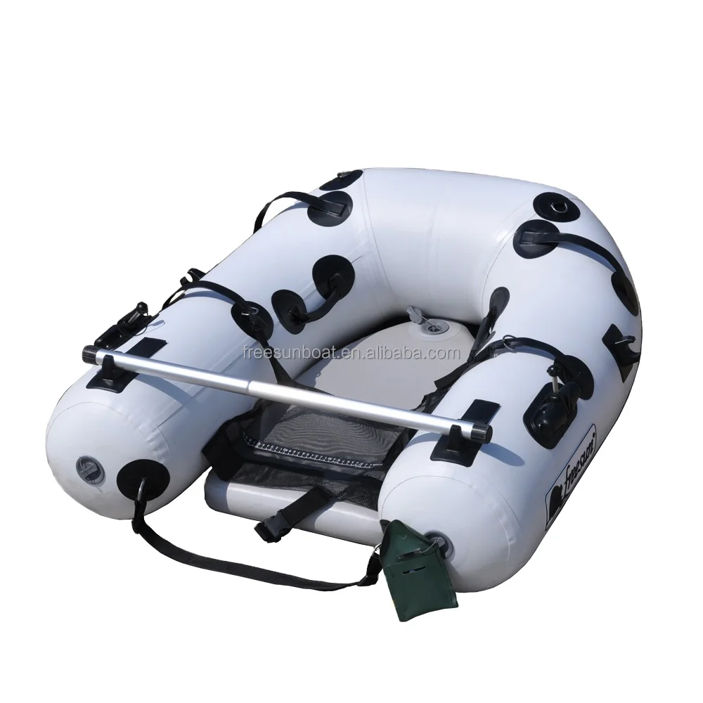 Single Person Inflatable Fishing Float Tube Belly Boat Portable Lure Fishing Vessel
