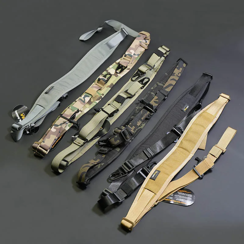 Tactical Rifle Sling Removable Modular 2 Point / 1 Point Sling Padded Combat Shooting Gun Sling Hunting Strap Accessories