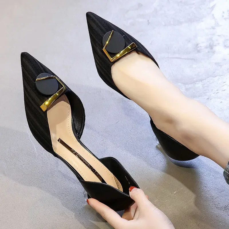

Офисные женские туфли на шпильке с острым носком, популярные Beau Today Y2k, удобные и элегантные, модные 39, распродажа, стильные женские туфли-лодочки