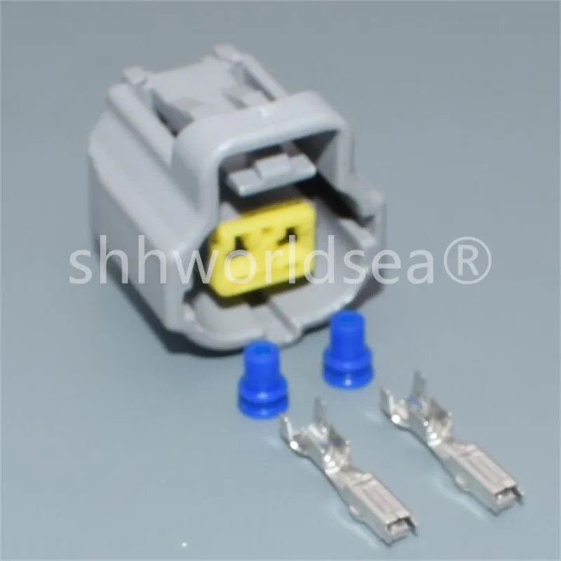 Shhworldsea 178390-1 2 pin 1.8mm car Engine Coolant Temperature Sensor Connector plug auto plug  1JZ-2JZ-1UZ-3SGE For Toyota