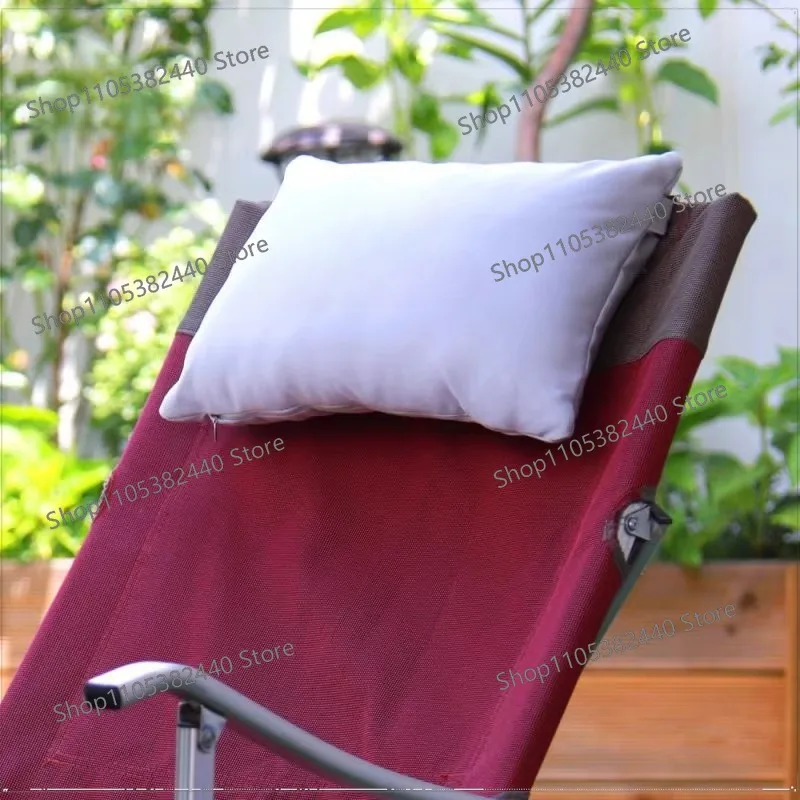 Outdoor recliner special pillow leisure nap back chair headrest camping folding chair moon chair