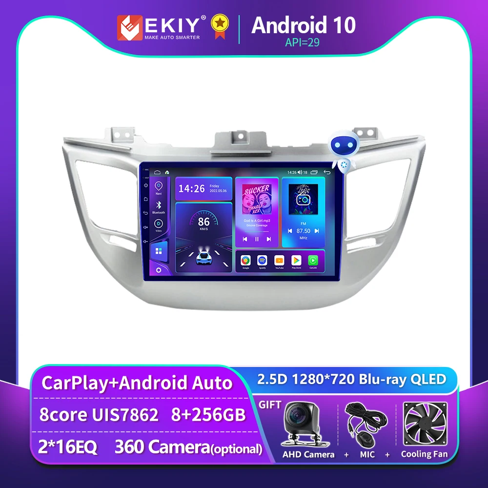 

EKIY T900 DSP Android Stereo For Hyundai IX35 Tucson 3 2015 - 2018 Car Radio Multimedia Video Player Navigation GPS No 2 Din DVD