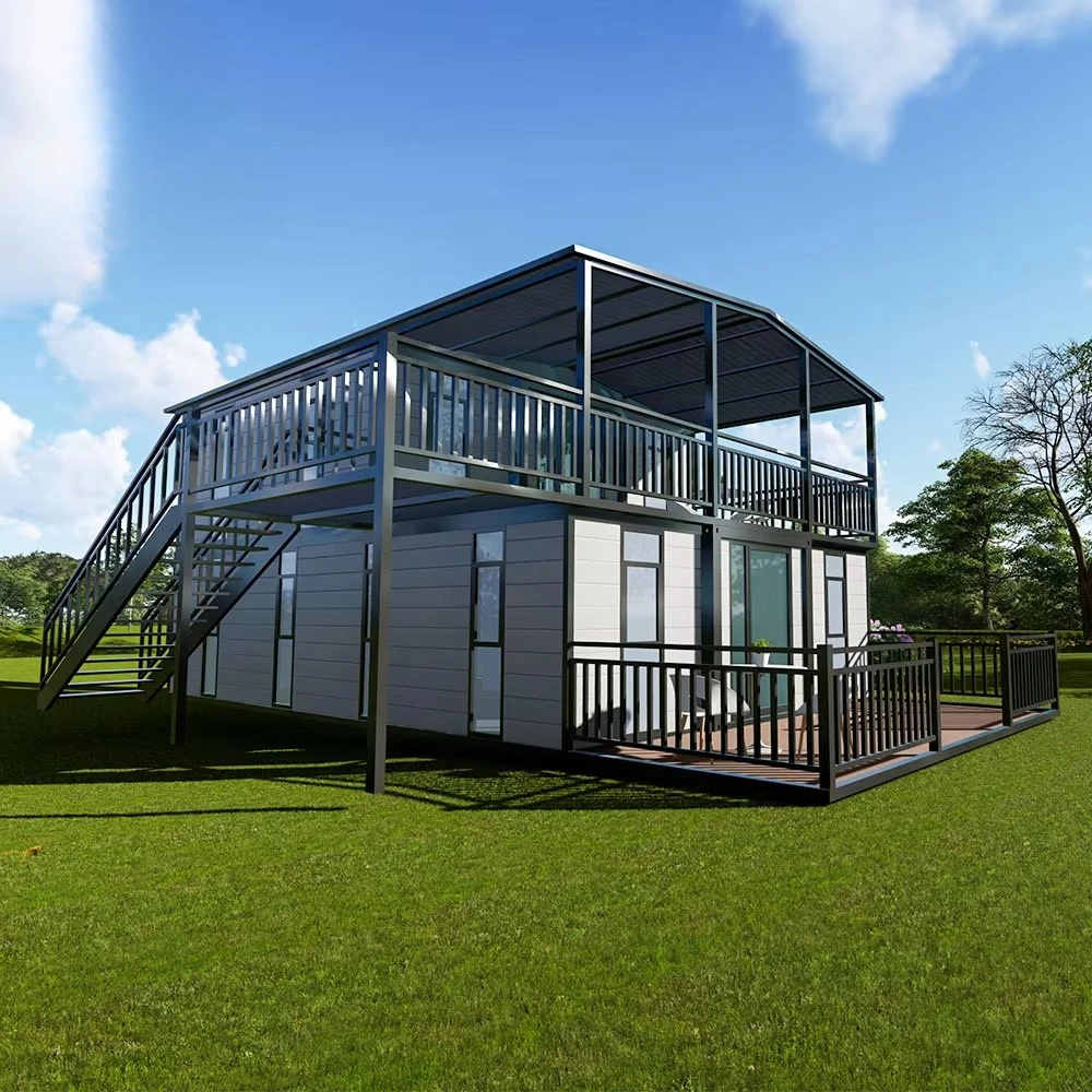 منزل حاوية 20 قدم/40 قدم قابل للتوسيع من طابقين منازل جاهزة 2/3/4/5-فيلات غرفة النوم جاهزة للمنازل المتنقلة الفاخرة #3