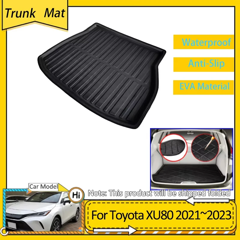 

Car Trunk Mat For Toyota Harrier Venza XU80 MK4 2021 2022 2023 Accessories Cargo Boot Pad Protective EVA Waterproof Carpet Liner