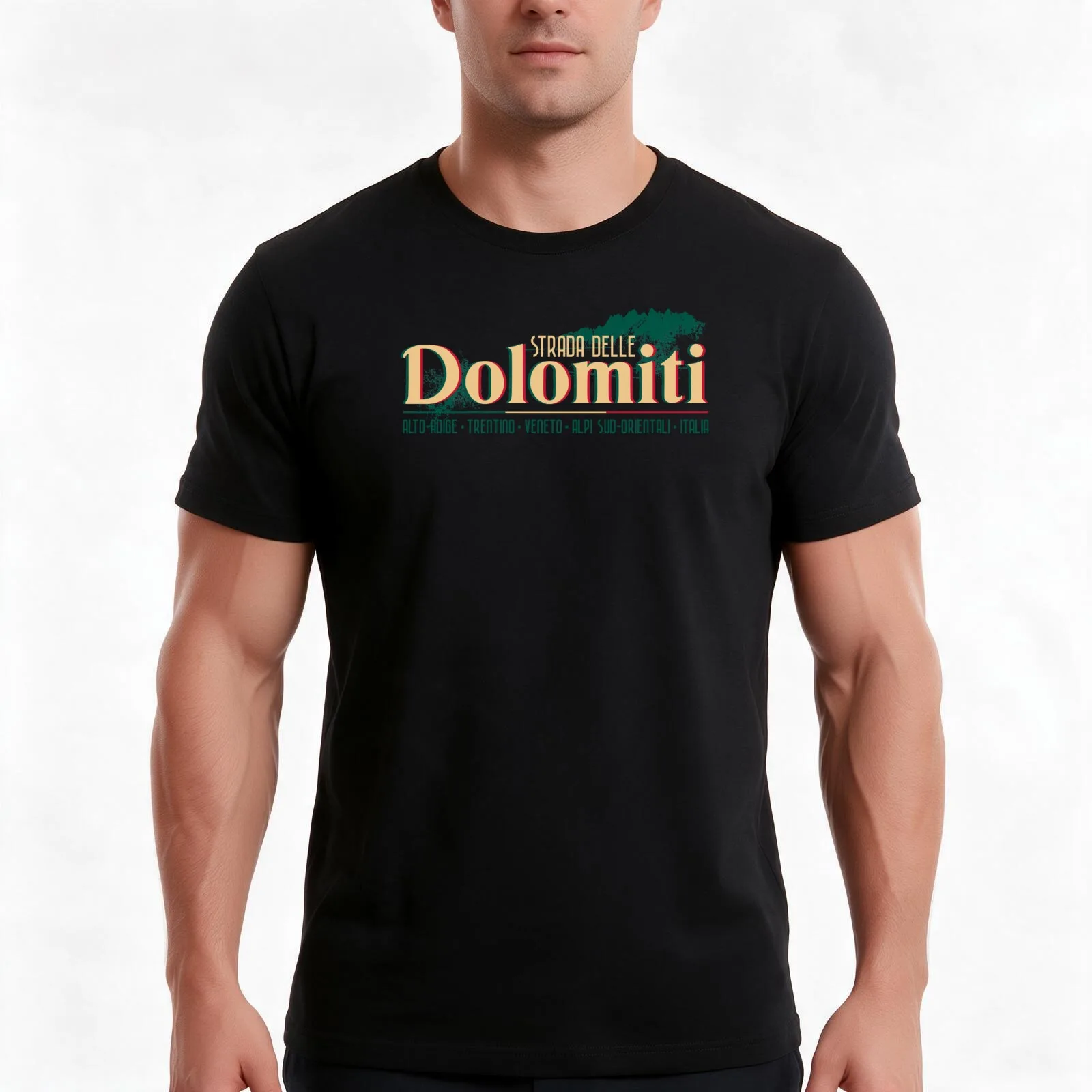 Strada Delle Dolomiti - Dolomites, Italy T-Shirt, Summer Casual Cotton Tee, Oversized Streetwear Tops, Vintage Graphic Print