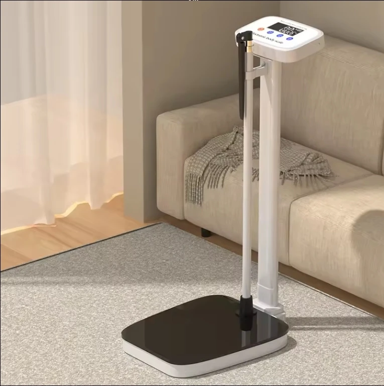Medición de altura corporal, báscula de peso y grasa, báscula de peso de altura Digital para humanos