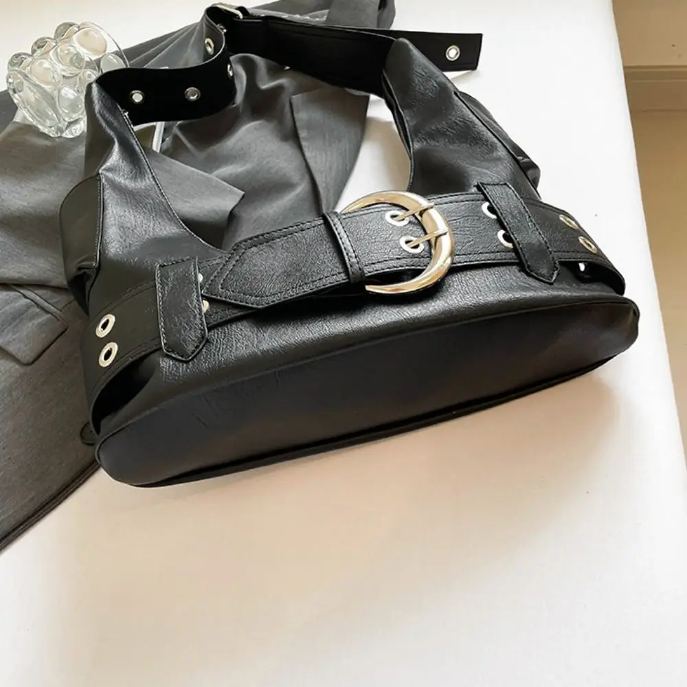 

Portable Metal Stud Rivet Shoulder Bag Punk Style Spicy Girl Y2k Underarm Bag Sweet Cool Retro American Style Underarm Bag Girl
