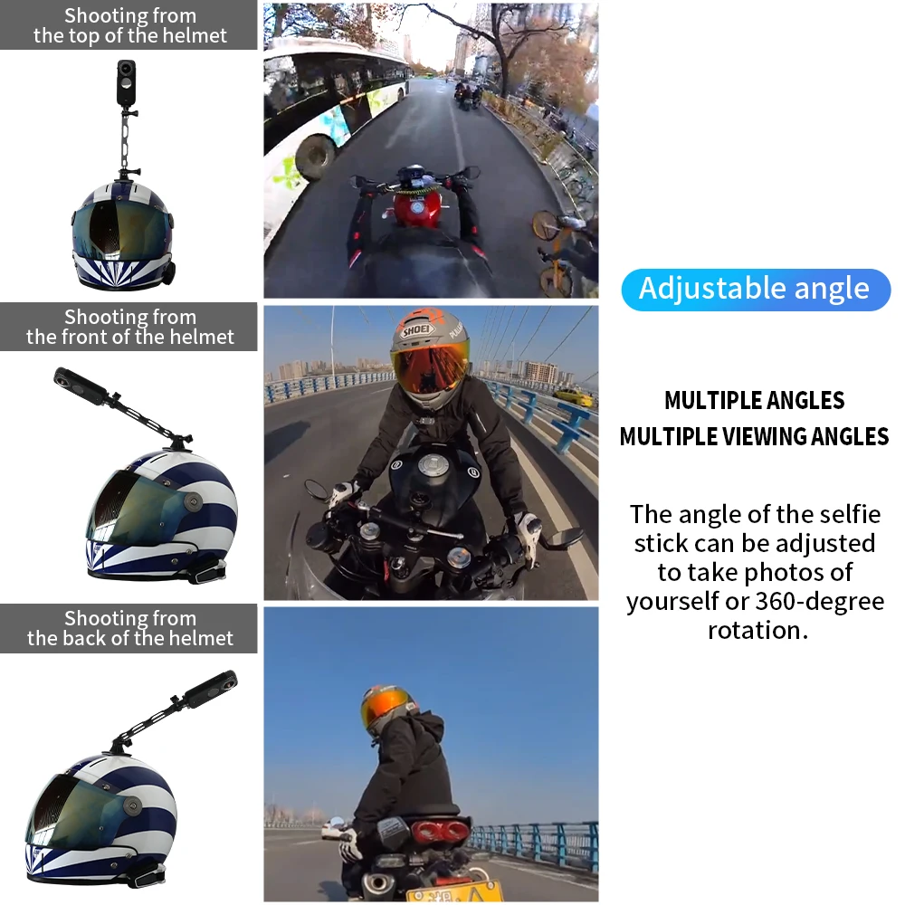 38 in 1 Motorcycle Accessories Mount Bundle Kit for Insta360 ONE X2 X3 ONE X ONE R For RS Cameras Motorcycle Mount Bundle Kit
