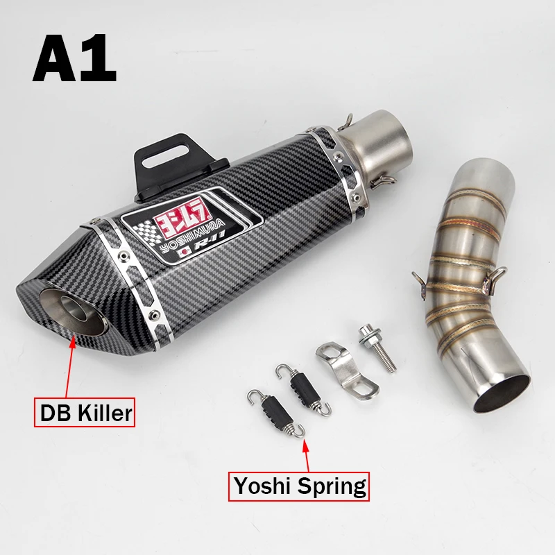 Z900 2020 2021 Slip-on Motorcycle Exhuast Middle Link Pipe Yoshimura Escape Muffler DB Killer for Kawasaki Z900 2020-2021