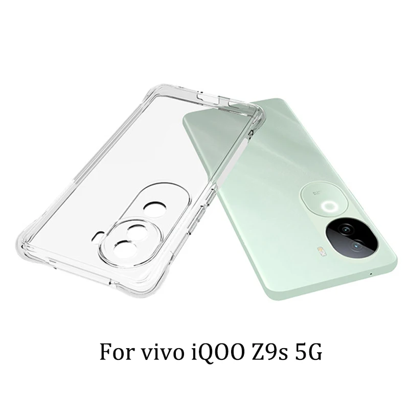 vivo iQOO Z9S 5G I2403 Case Clear Airbag Silicone TPU Shockproof Back Cover Soft Case for Vivo iQOO Z9S IQOOZ9 I2403 Phone Bags