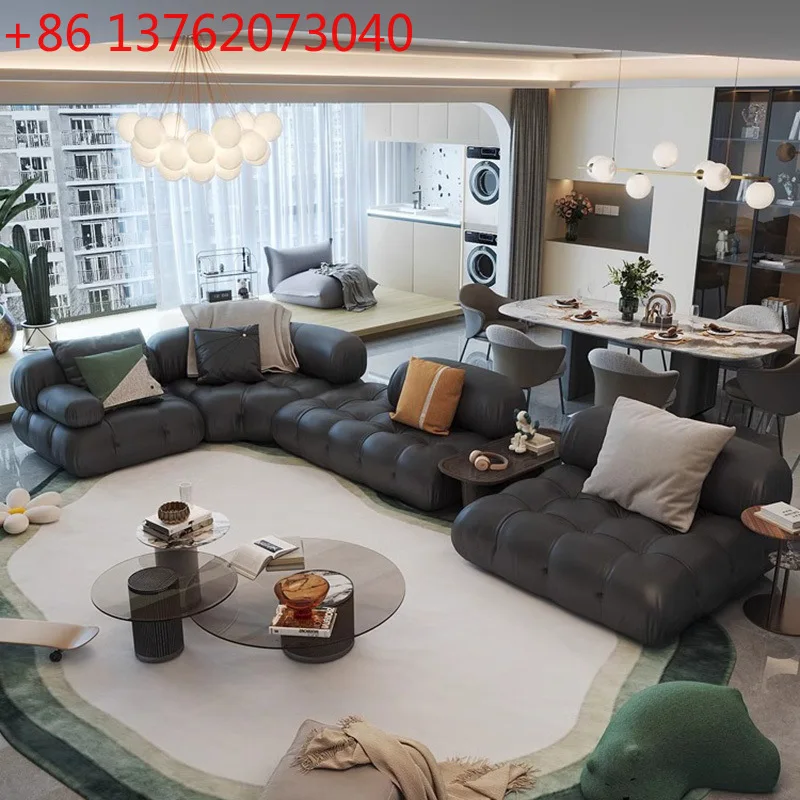 

XX Французский ретро-диван из комбинированной кожи с прямой линией сидений, в античном стиле