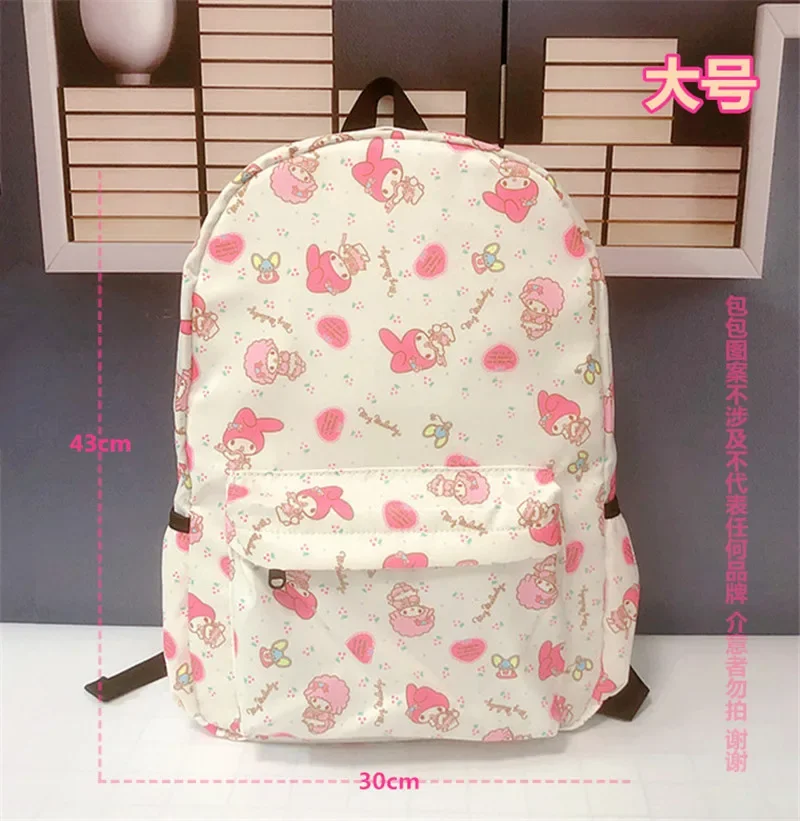 

Sanrio hello kitty fashion Schoolbag Y2K kuromi Student Backpack Cute Melody Shoulder Bag Cartoon Storage Bag boy girl handbag