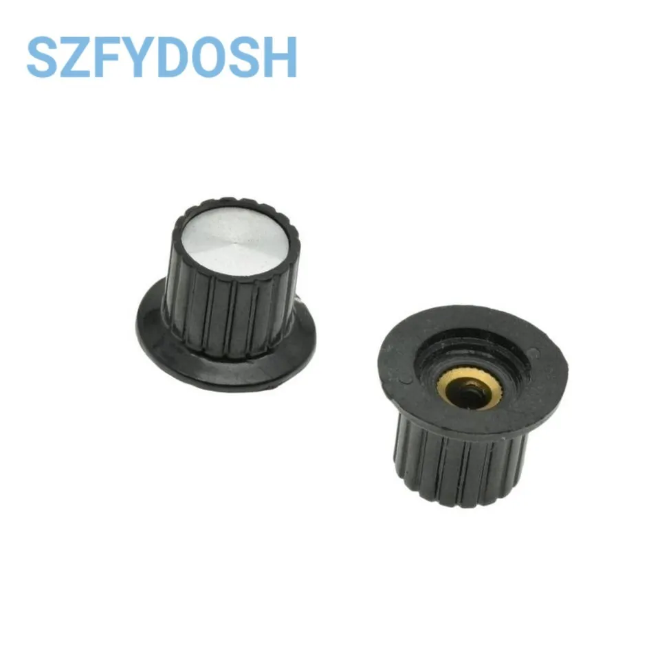 5 szt. KYP25-18-6 potencjometr gałka bakelitowa prędkość nasadki pokrętło przełącznika nakrętki o średnicy otworu 6MM KYP25-18-6J
