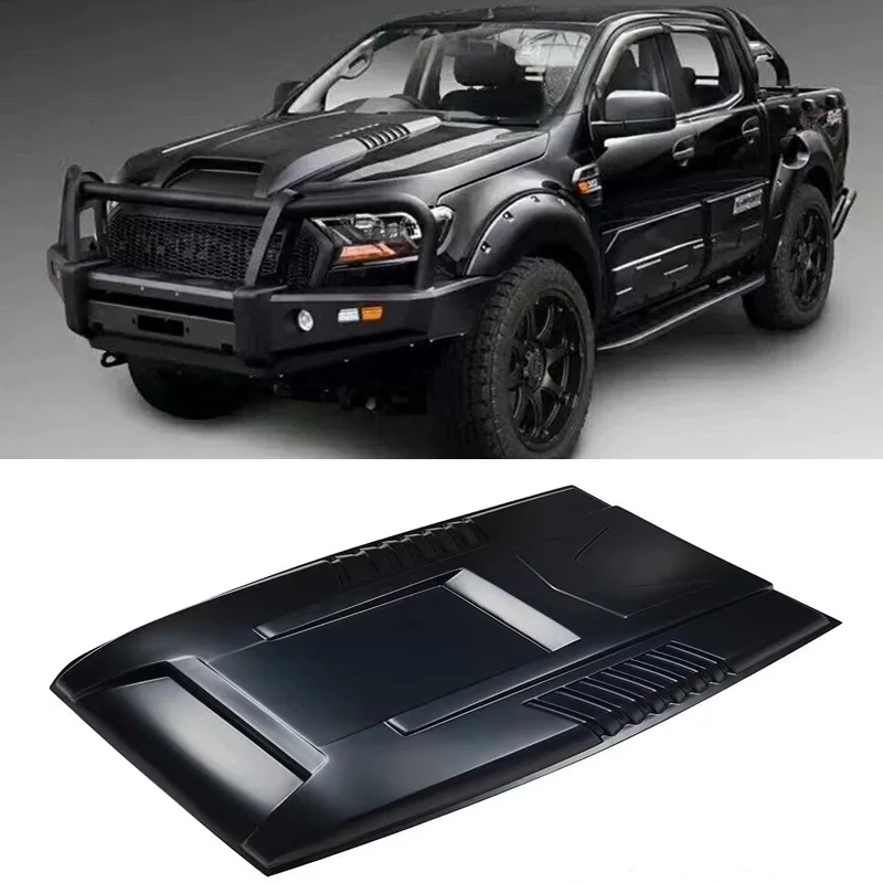 Bug Shields decorative parts raptor bonnetscoop hood cover Fit For Ranger T6 T7 T8 xlt 2012 -2019 car accessories car bonnet