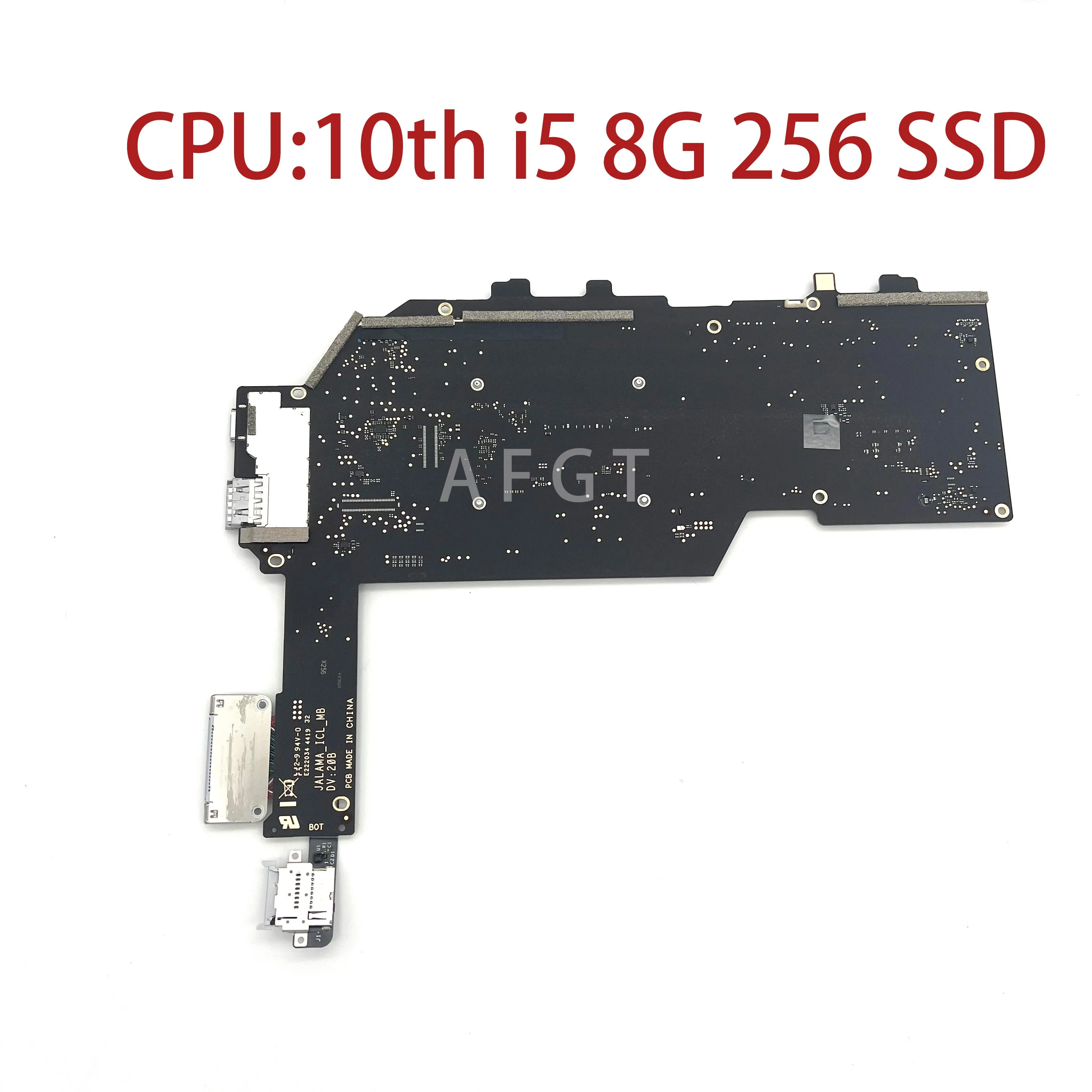 Imagem -02 - Placa Lógica Original para Microsoft Surface Pro7 1866 Tablet Computador Placa-mãe 10th Cpu i5 8g 256sd Testado Bem