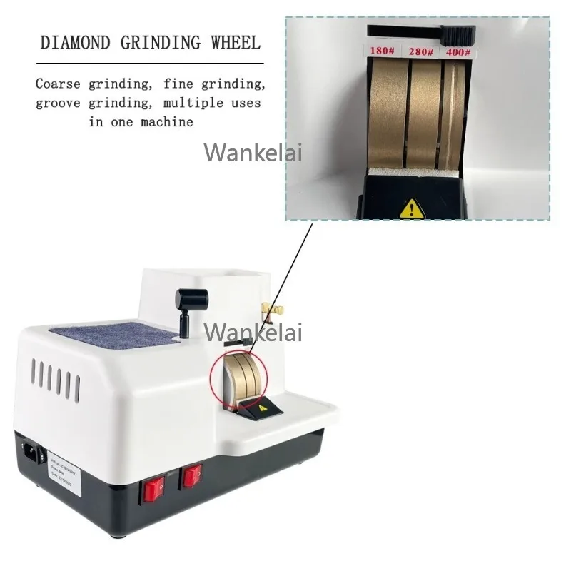 Big Power Manual Lens Edger Top Quality Optical Laboratory Equipment Hand Edger With Led Light HE-150