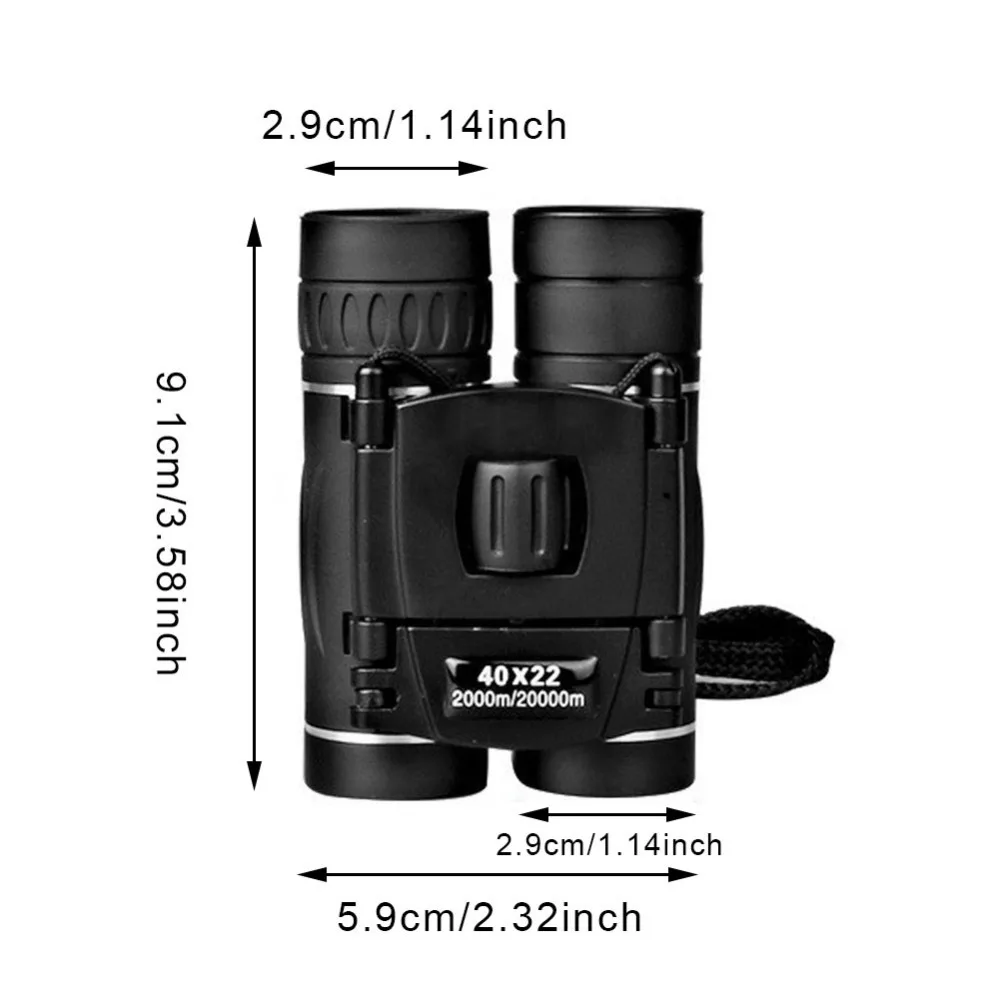 40x22 Professional Hd Telescope 20000m Distance Binoculars High Magnification Bak4 Micro Telescope For Camping