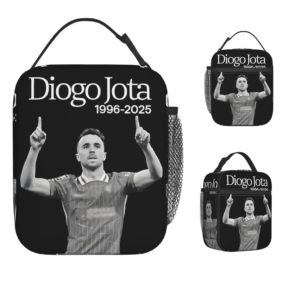 

Diogo Jota Сумка для обеда Досуг Ланч-бокс для взрослых Пикник Портативная сумка-холодильник Оксфорд с принтом Термальные сумки для обеда