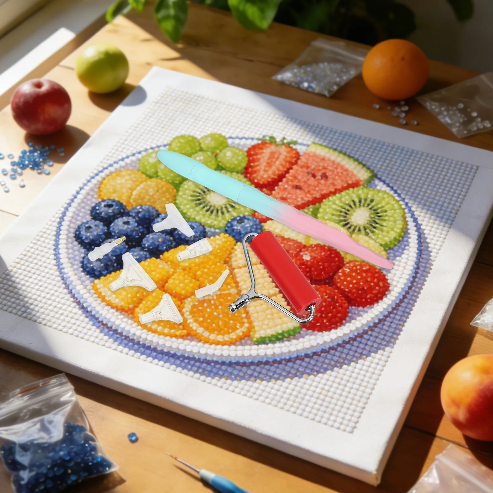 

1Set Diamond Art Tools Rhinestone Craft Pen with Dual Heads Roller Drill for Efficient Gem Application DIY Jewelry Painting