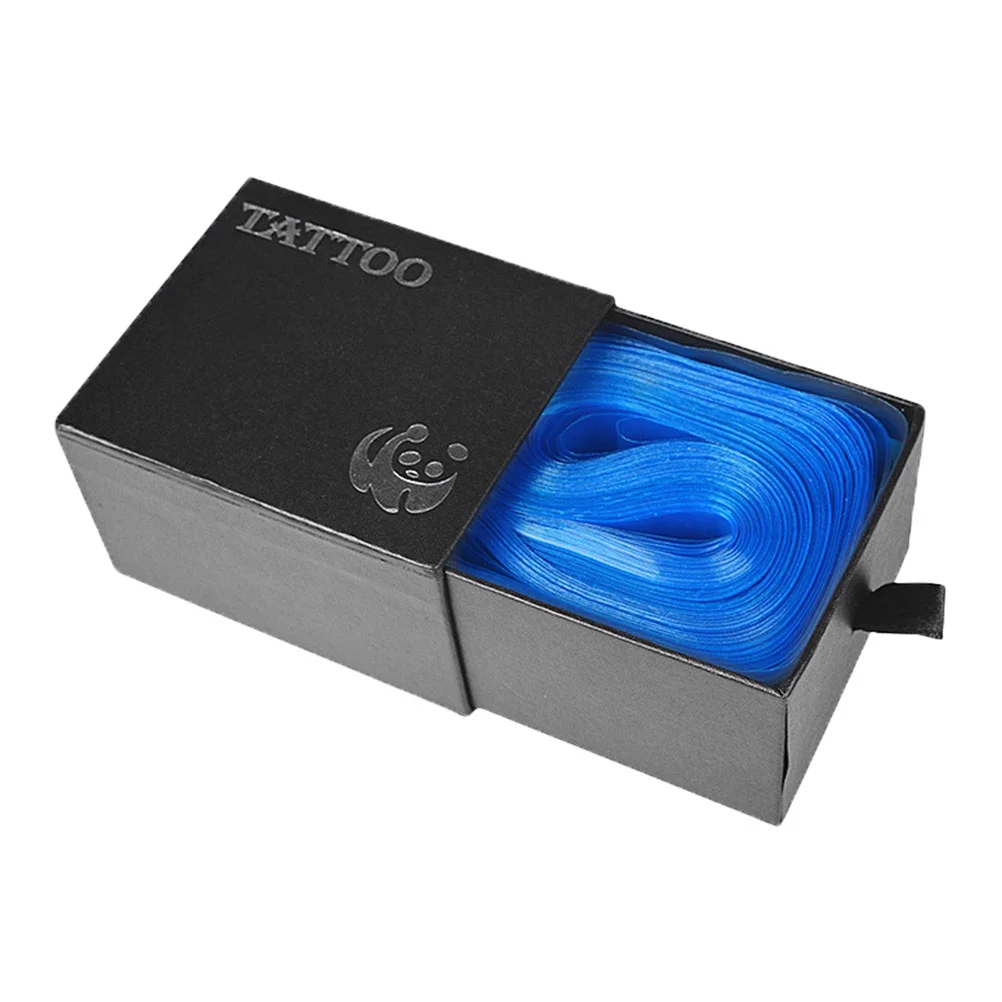 

100 Pcs Simple Disposable Tattoo Machine Protective Bag Hook Line Plastic Tattoos Clip Cord Sleeve Holder