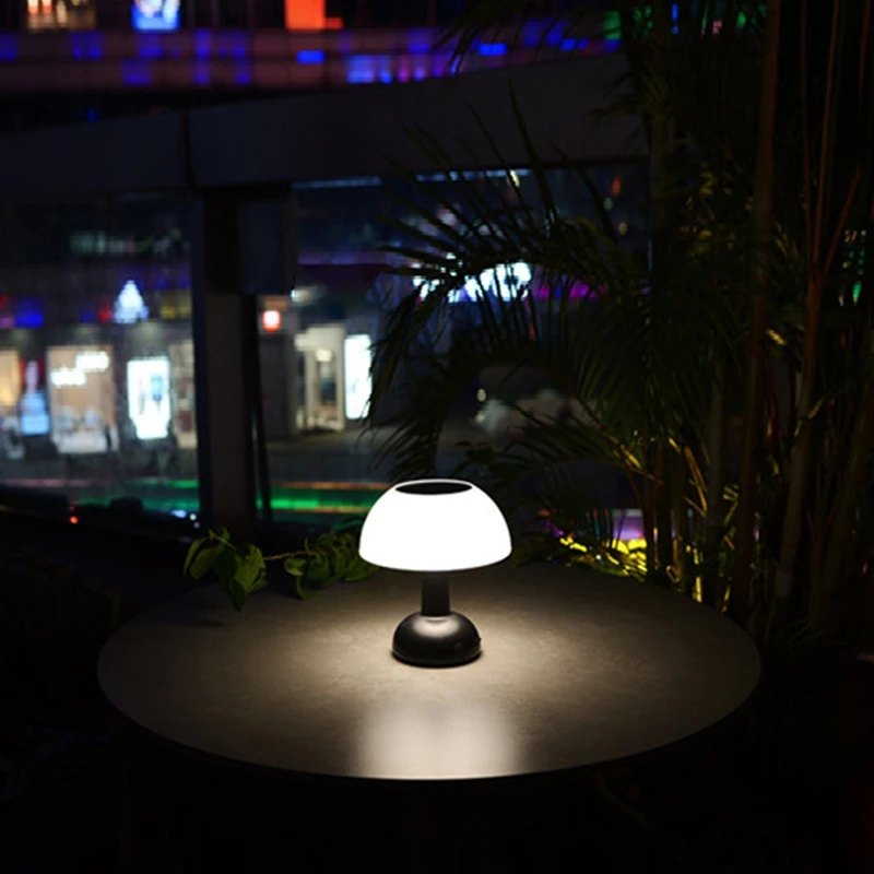 

Mushroom Lamp Solar Table Lamp Portable Outdoor Camping Solar Mushroom Lamp-ABRM