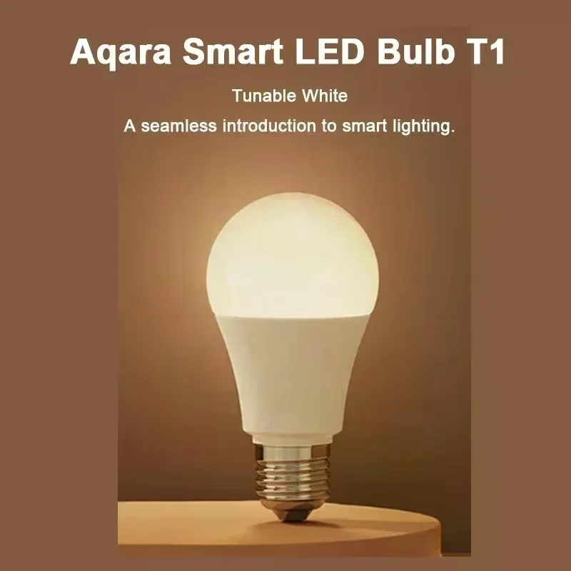 New Aqara Smart LED Bulb Zigbee 9W E27 220-240V 2700-6500K Color Adjust Temperature for Mihome Remote Light Work With HomeKit