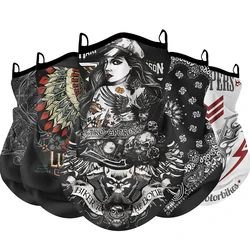GPCROSS Balaclava Motorcycle Face mask Breathable Scarf Multifunctional Half Face Mask Snowboard Neck Triangle Scarf Hats