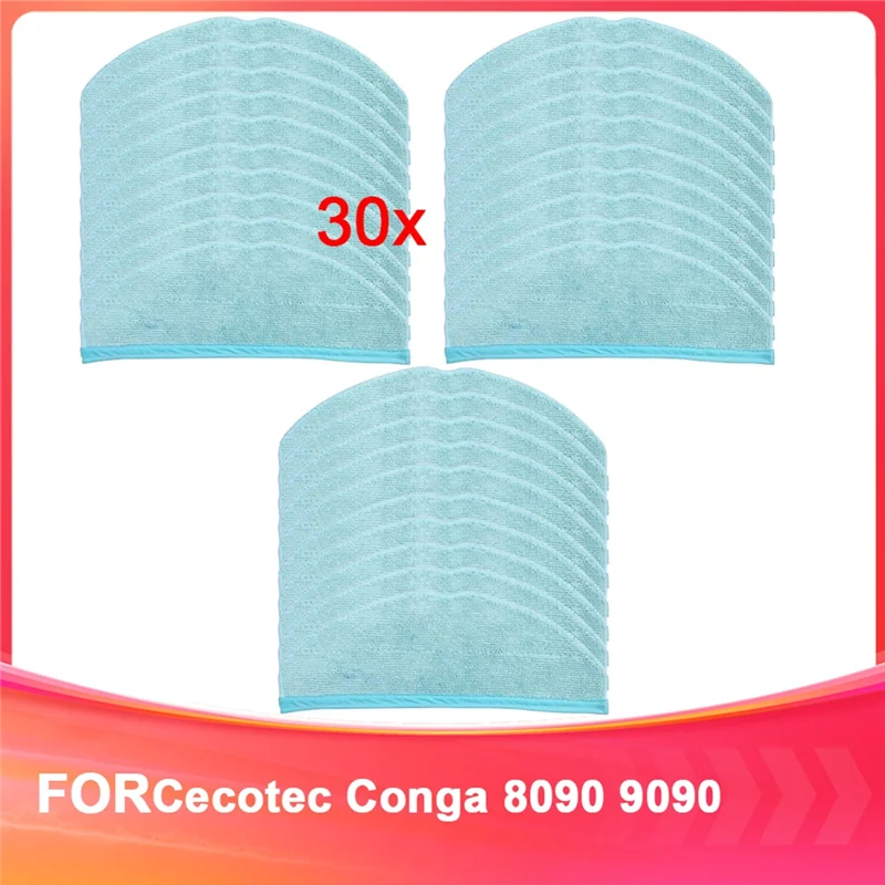 

BAAM-Replacement Mop Cloths For Cecotecconga 9090 Vacuum Cleaner Cecotecconga 8090 9090 Spare Parts Accessories