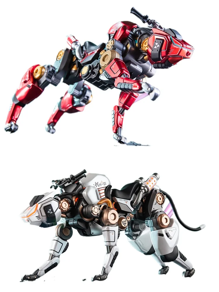 

86Toys 1/12 Red White Mechanical Wolf Mount Delicate Mini Battlefield Mech Model Full Set Toys for Mobile Suit Girl Decors