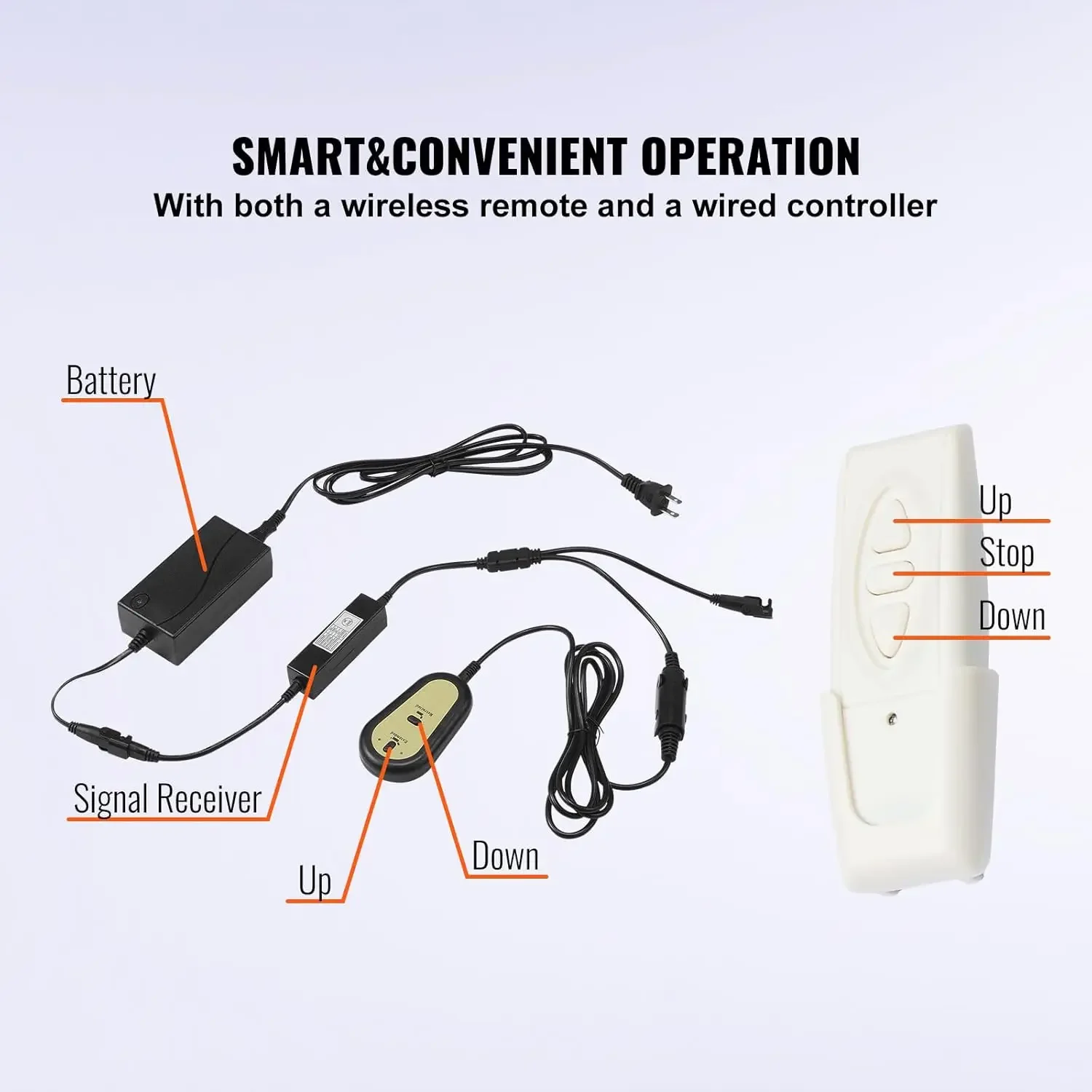 Comprimento do curso do elevador de TV motorizado 31 polegadas Suporte de TV motorizado adequado para elevador de TV máximo de 60 polegadas com controle remoto
