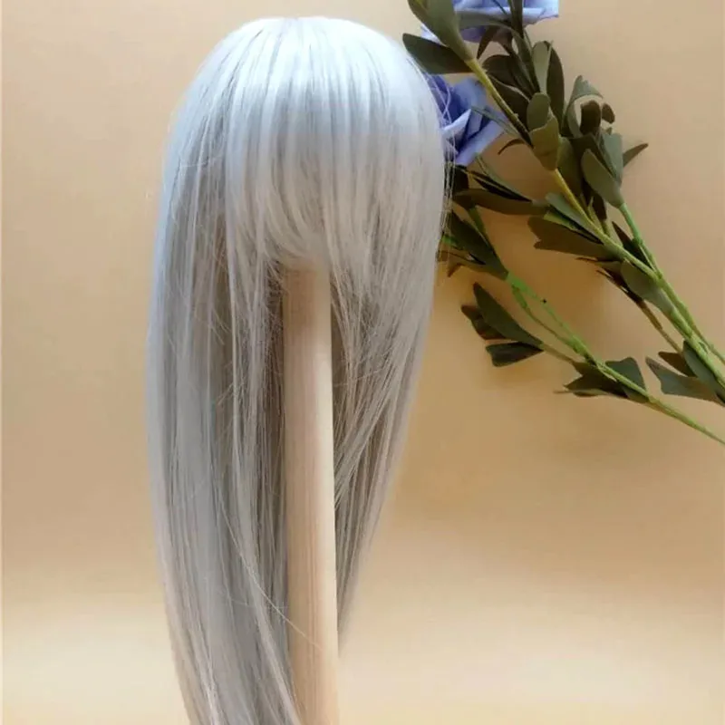 باروكة BJD SD مقاس 1/3 1/4 1/6 1/8 1/12، شعر من الألياف المقاومة للحرارة العالية، إكسسوارات باروكة الدمى