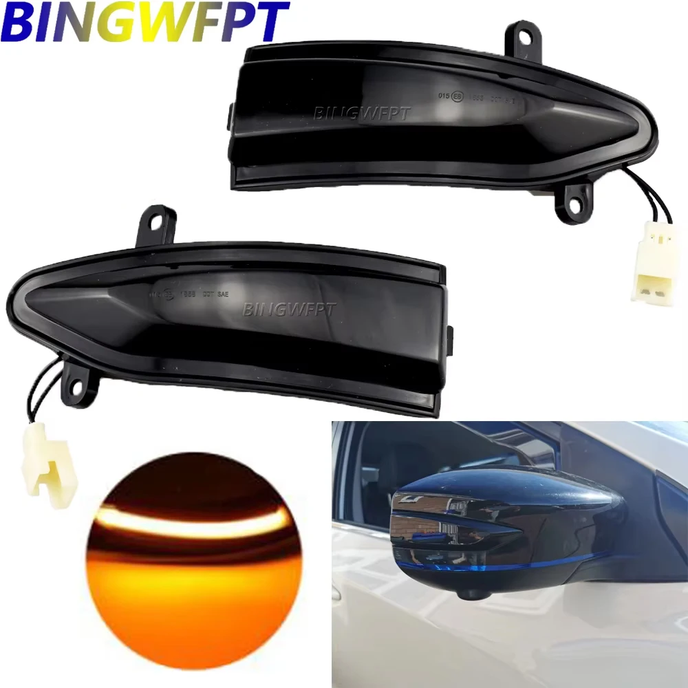 

2pcs Side Wing LED Dynamic Blinker Turn Signal Light For Nissan Altima / Teana L33 Sylphy / Sentra B17 2013-2018
