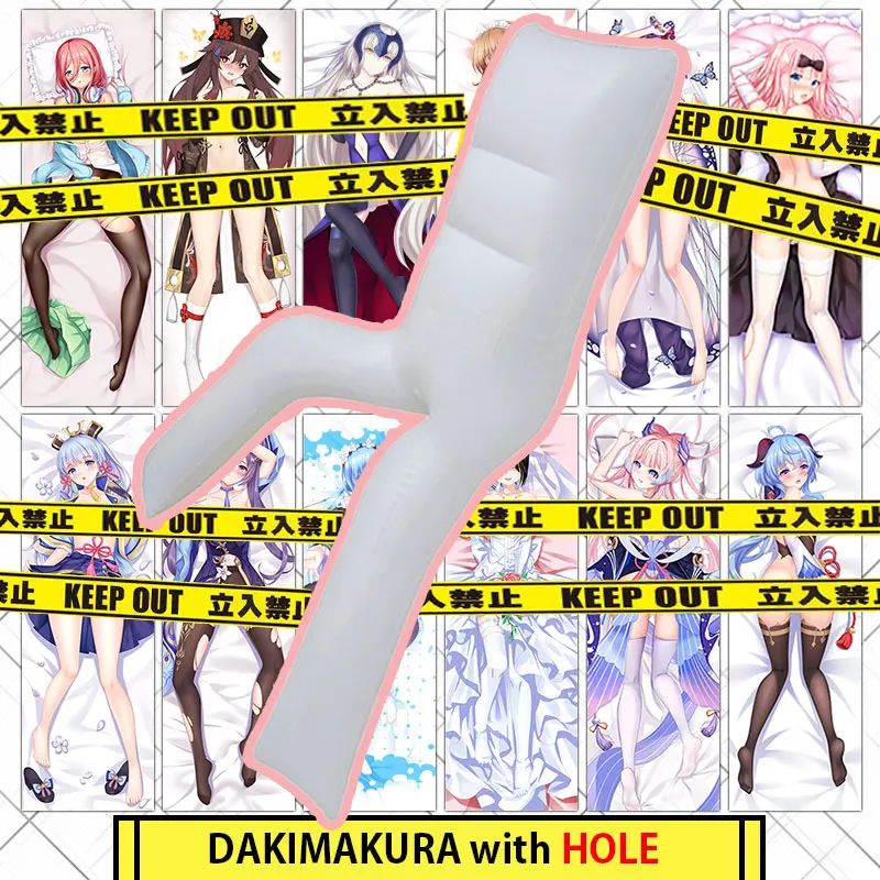 Sex Dakimakura Inflatable Anime Body Pillow Cover Core DIY Custom 2way Tricot Waifu Dakimakura Otaku Male Dakmakura Genshin