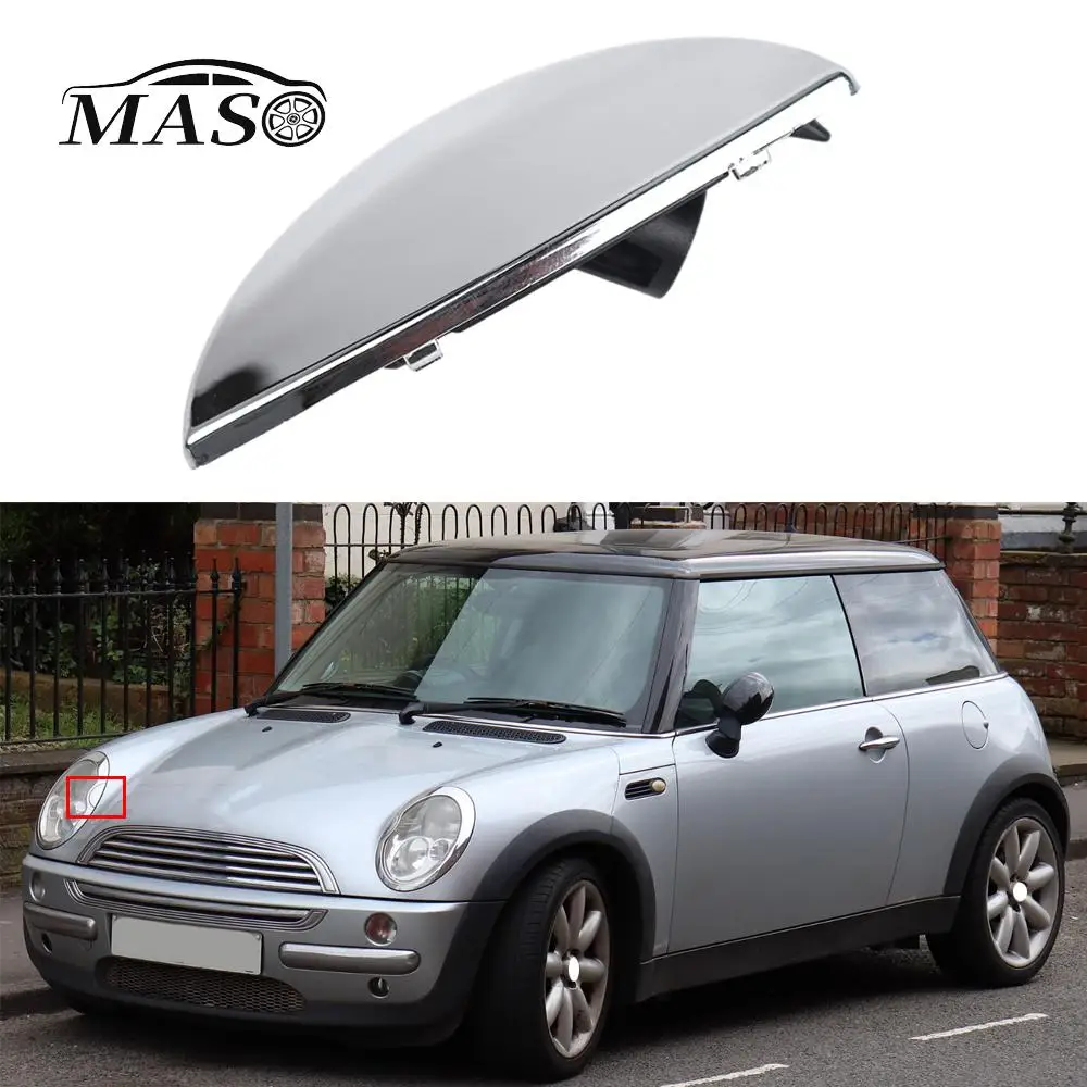 

Left Right Front Bumper Headlight Washer Nozzle Spray Jet Cover Cap For Mini Cooper R50 R52 R53 2001 2002 2003 2004 2005 2006