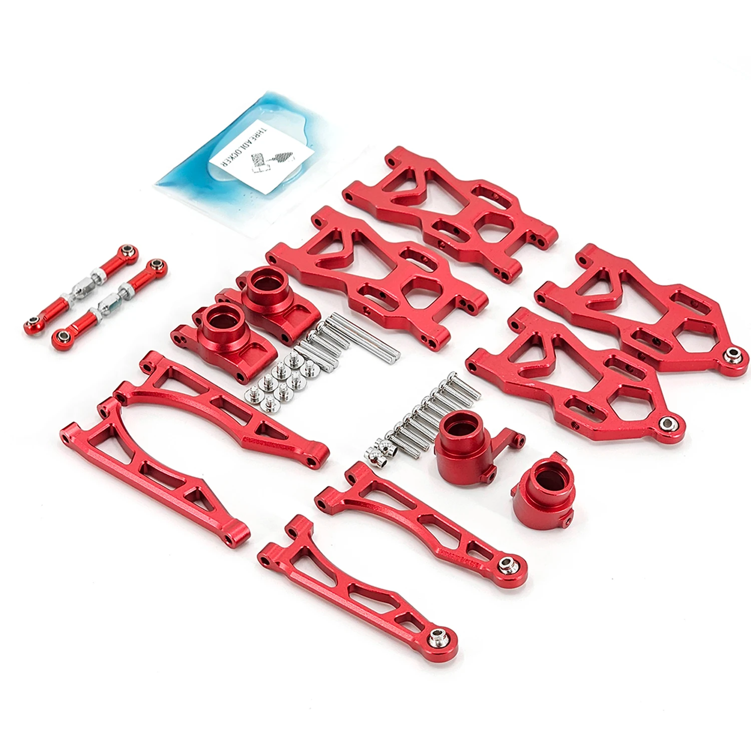 Aluminiumlegierung Suspension Arm Radsitz Lenkbecher Set Upgrade Metallteile Zubehör für SCY RC Auto 16101 16102Pro 16103