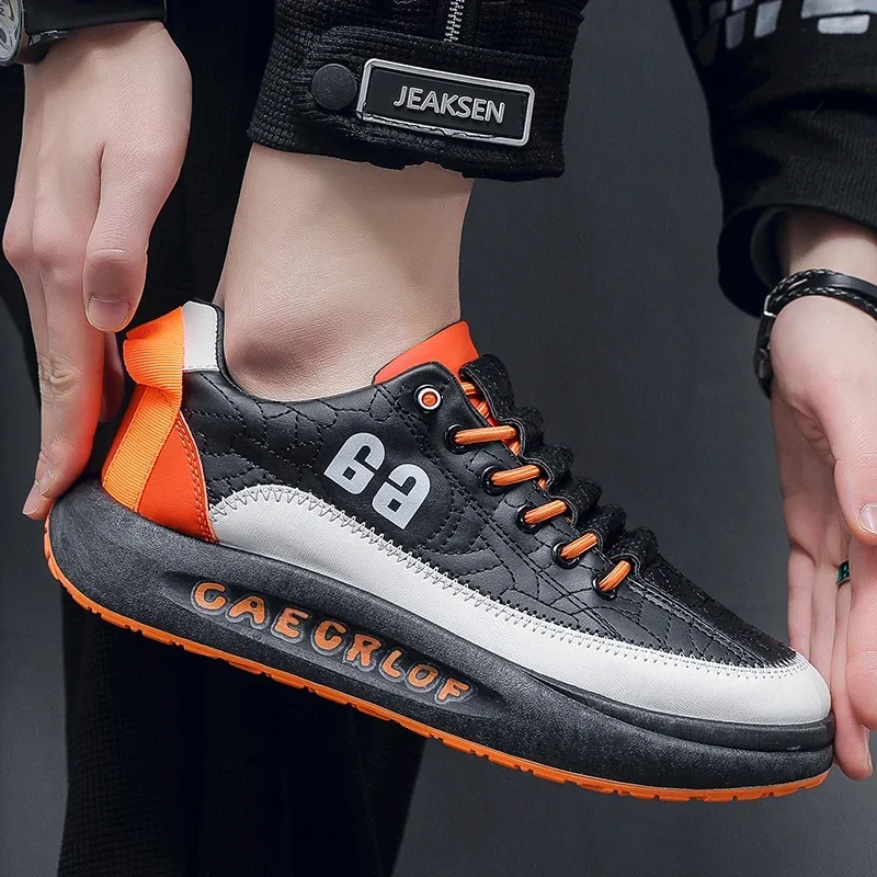 Sapatos casuais respiráveis para homens, tênis ciber comemorados, sola macia, novo, outono, 2022