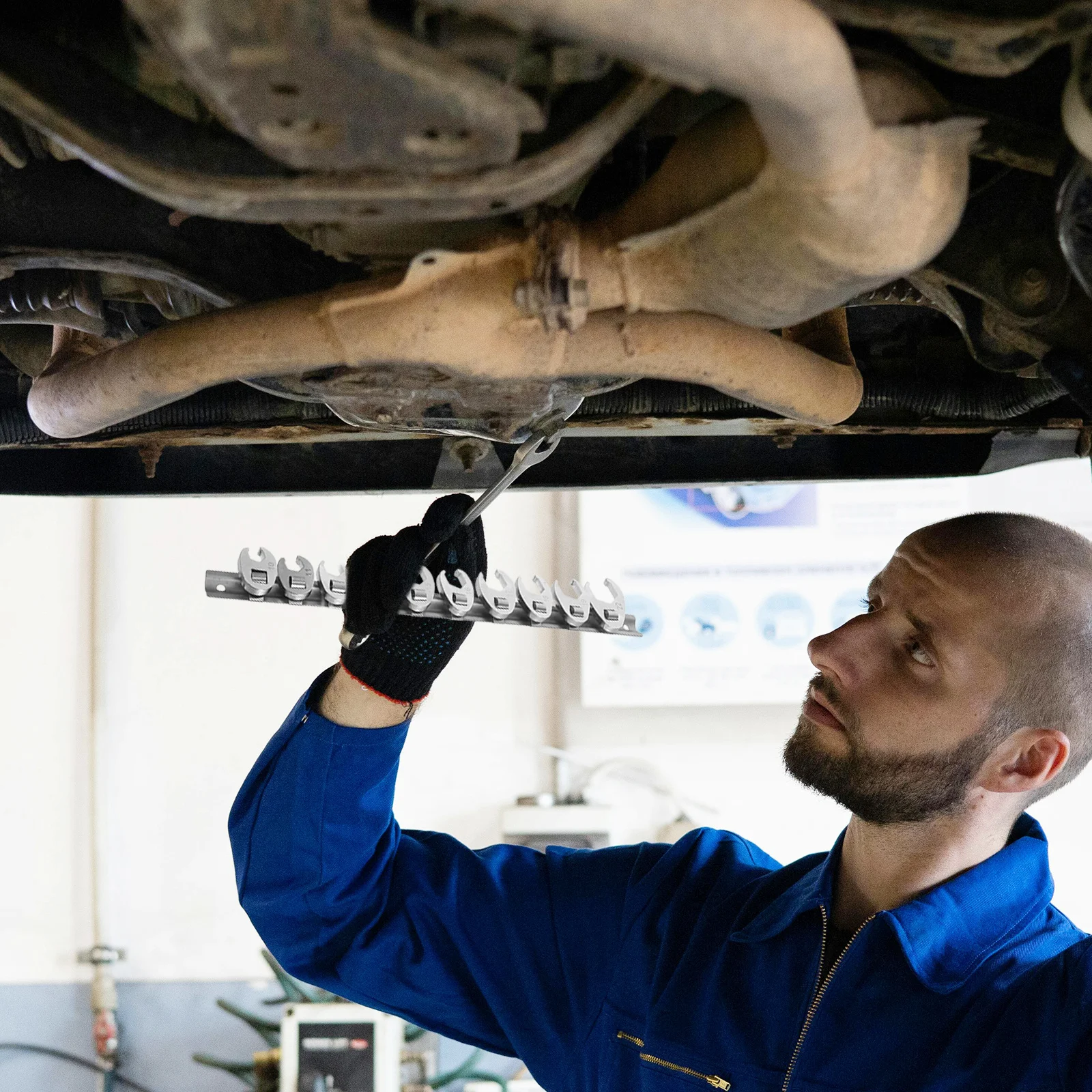 

1Set Metric Drive Cowfoot Flare Nut Wrench Dual Use Carbon Steel Flexible Wrench Mechanics Thin Wrenches