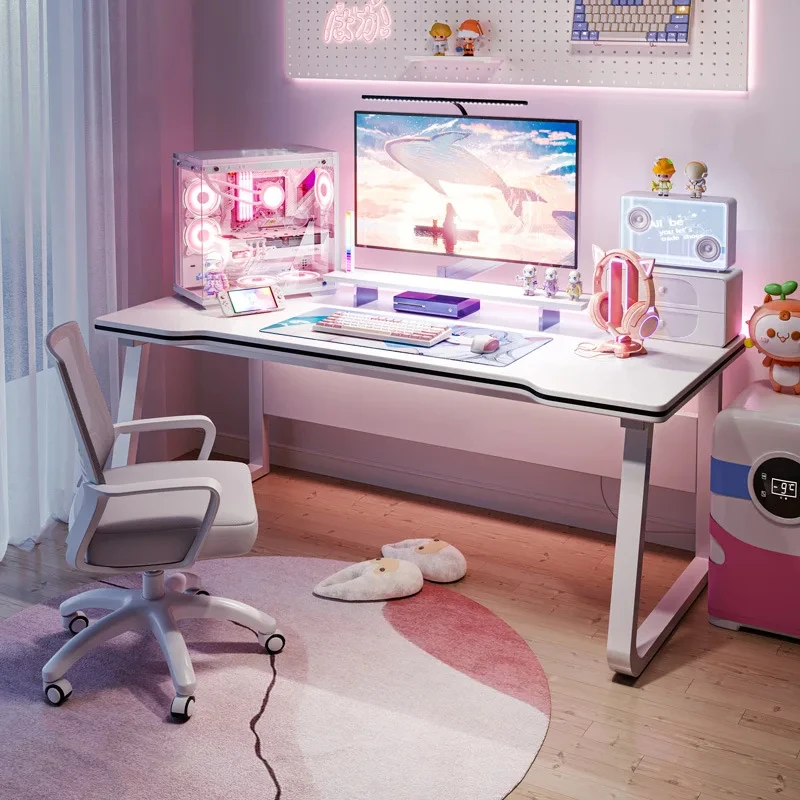 Einfache Esport Tisch Home Office Computer Schreibtisch Student Study Desk weiß Schlafzimmer Wohnzimmer Gaming Desk Wohn möbel