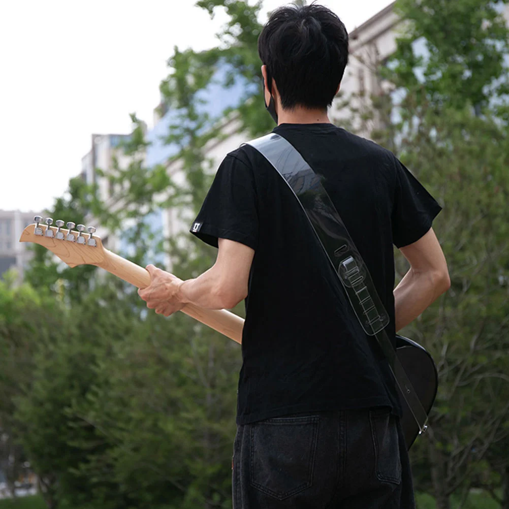 

Transparent Guitar Strap Bass Chic Belt High Quality Practical PC Film Supply Shoulder Instrument