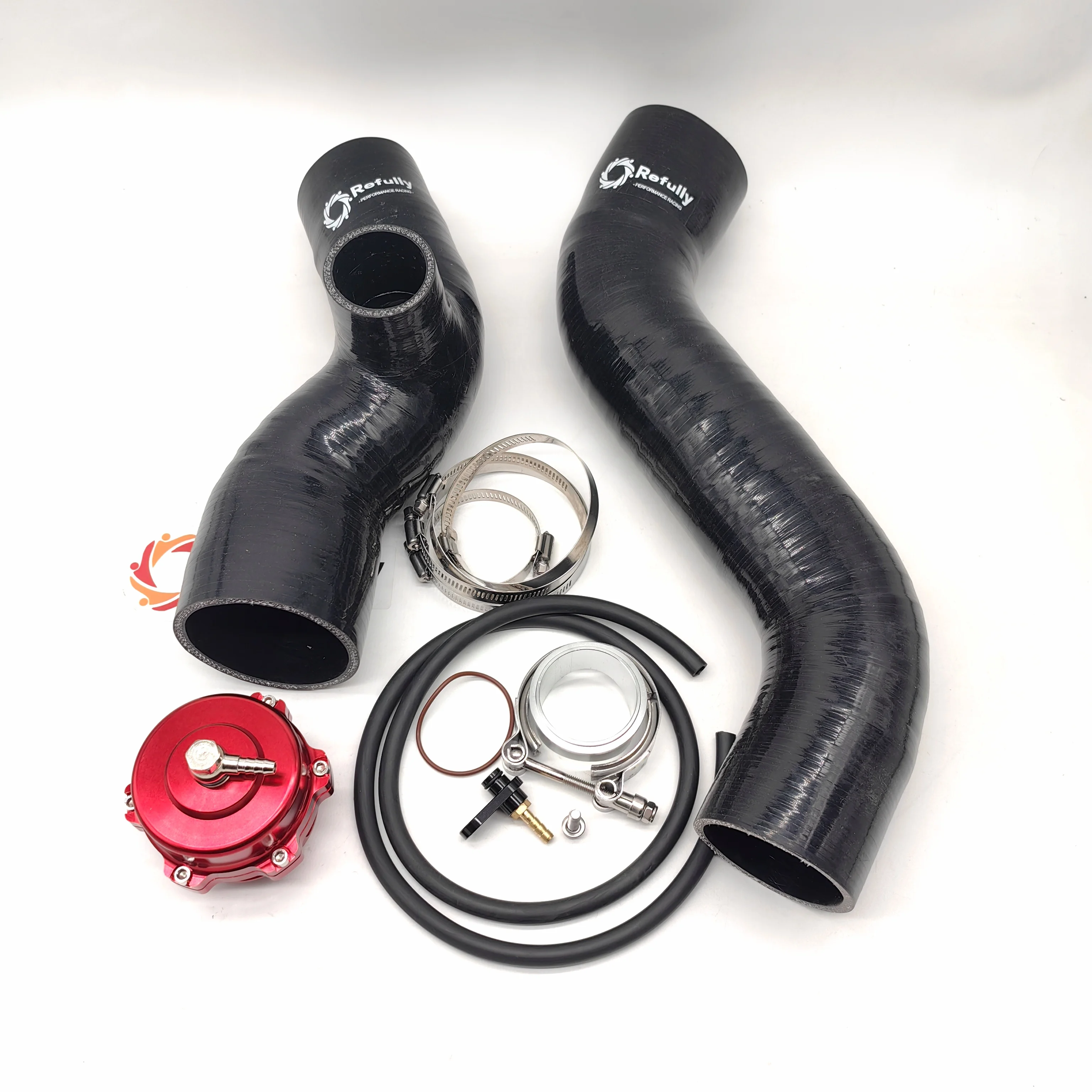 Voor Seadoo RXT/GTR/GTX/Wake Pro 230 & RXT-X/RXP-X/GTX Limited 300 Intercooler Tubing Upgrade Kit met 50mm Blow-Off Valve