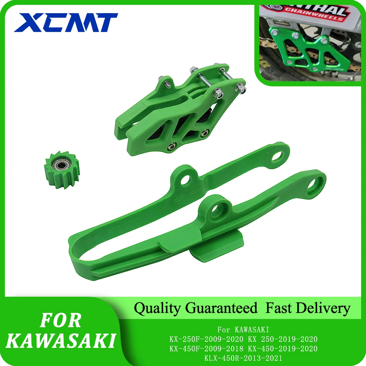 

Motorcycle Chain Guide Slider Guide Swingarm Roller For Kawasaki KX250F KX450F KX 250F 450F KXF 250 450 2009-2020 Dirt Pit Bike