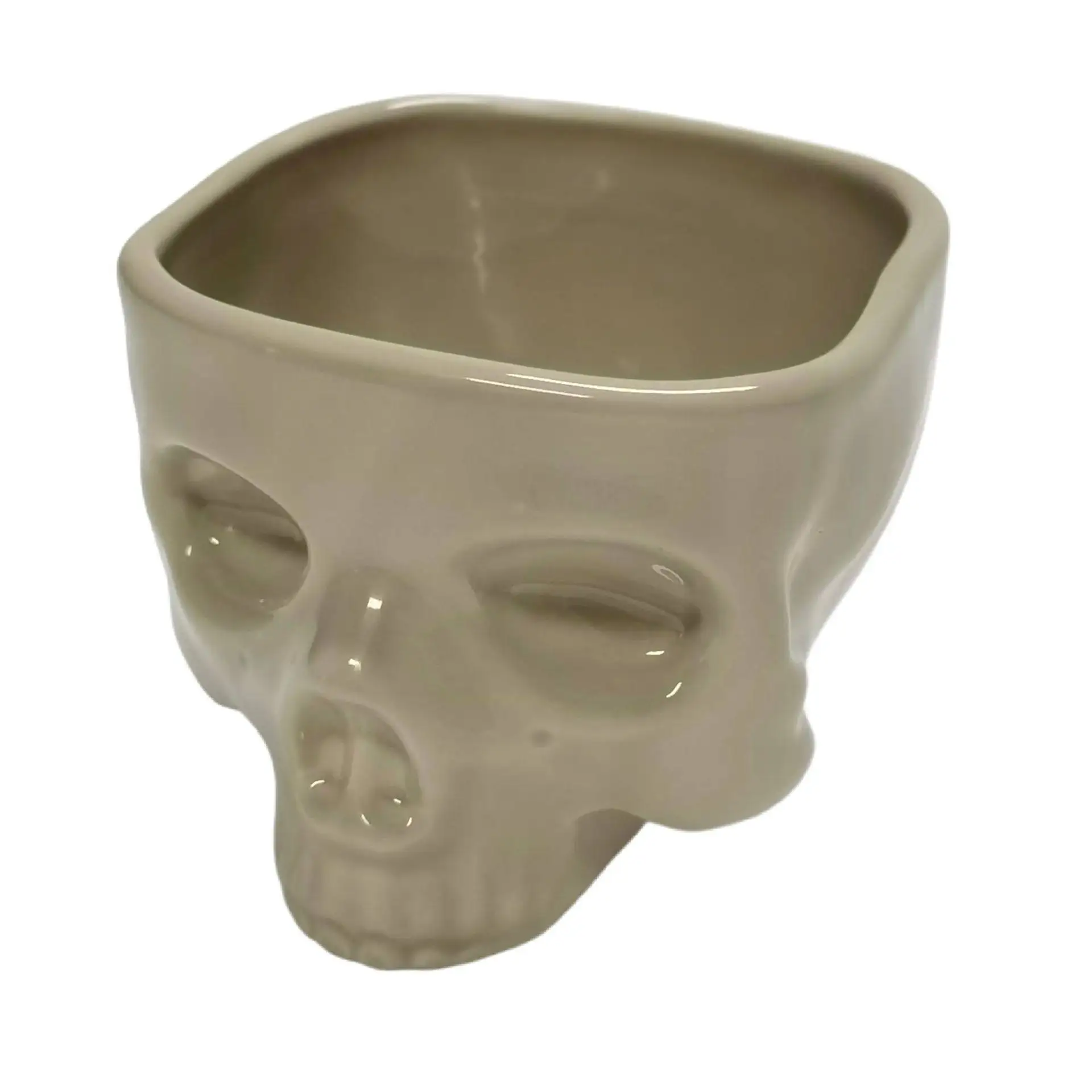 Food Safe Skull Bowl for Eating Ceramic Skull Shaped Bowl for Cereal Pasta Ice Cream Gothic Tabletop Skeleton Head Shaped Decor
