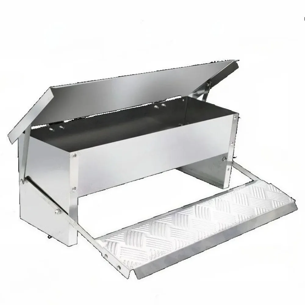 Comedero para Pollos Tipo Pedal de 5 kg, Comedero Automático para Aves de Corral, Resistente a la Lluvia y a las Ratas, Herramie