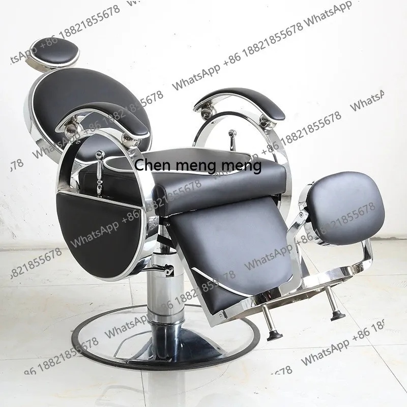 X High-end, barber shop chair retro, hair salon special lift and cut chair