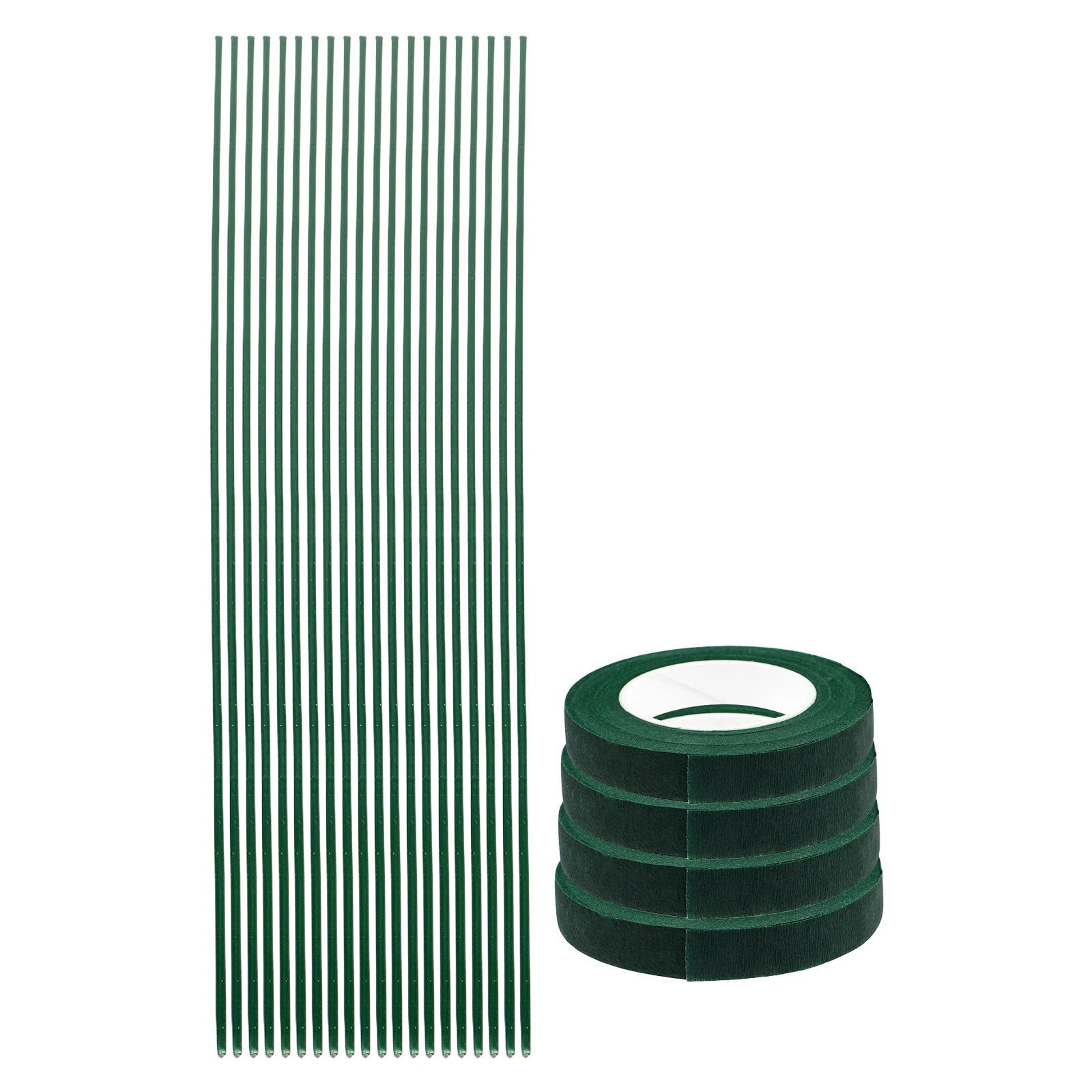 

1Set Floral Tape and Floral Wire Green Flexible Wire for DIY Artificial Flower Arrangements Florist Supplies Florist Tape Green