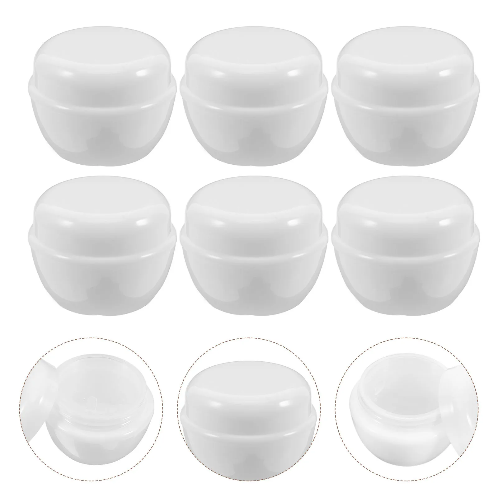 

12Pcs 30g Plastic Small Containers for Cosmetics Cream Lotion Travel Makeup Sample Storage Containers