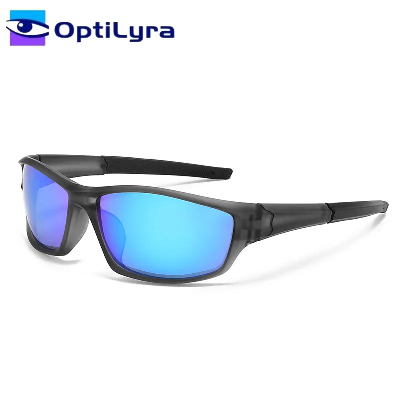 

OptiLyra Brand Men Polarized Sports Sunglasses Outdoor UV Protection Glasses Suitable For Cycling Fishing Stylish Goggles