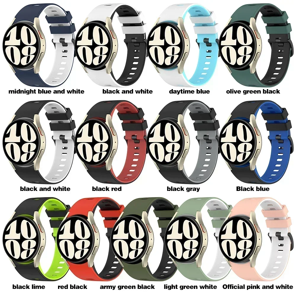 Sports Silicone Band For Samsung Galaxy Watch 4 Classic 46mm 42mm No Gaps Strap Wristband For Galaxy Watch 4 44mm 40mm Bracelet