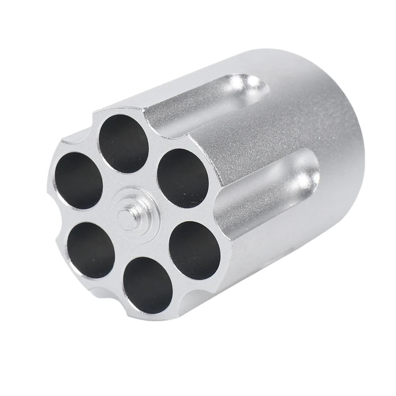 Portalápices cilíndrico para Revolver, portalápices con 6 ranuras, diseño cilíndrico, resistente, 2 uds.